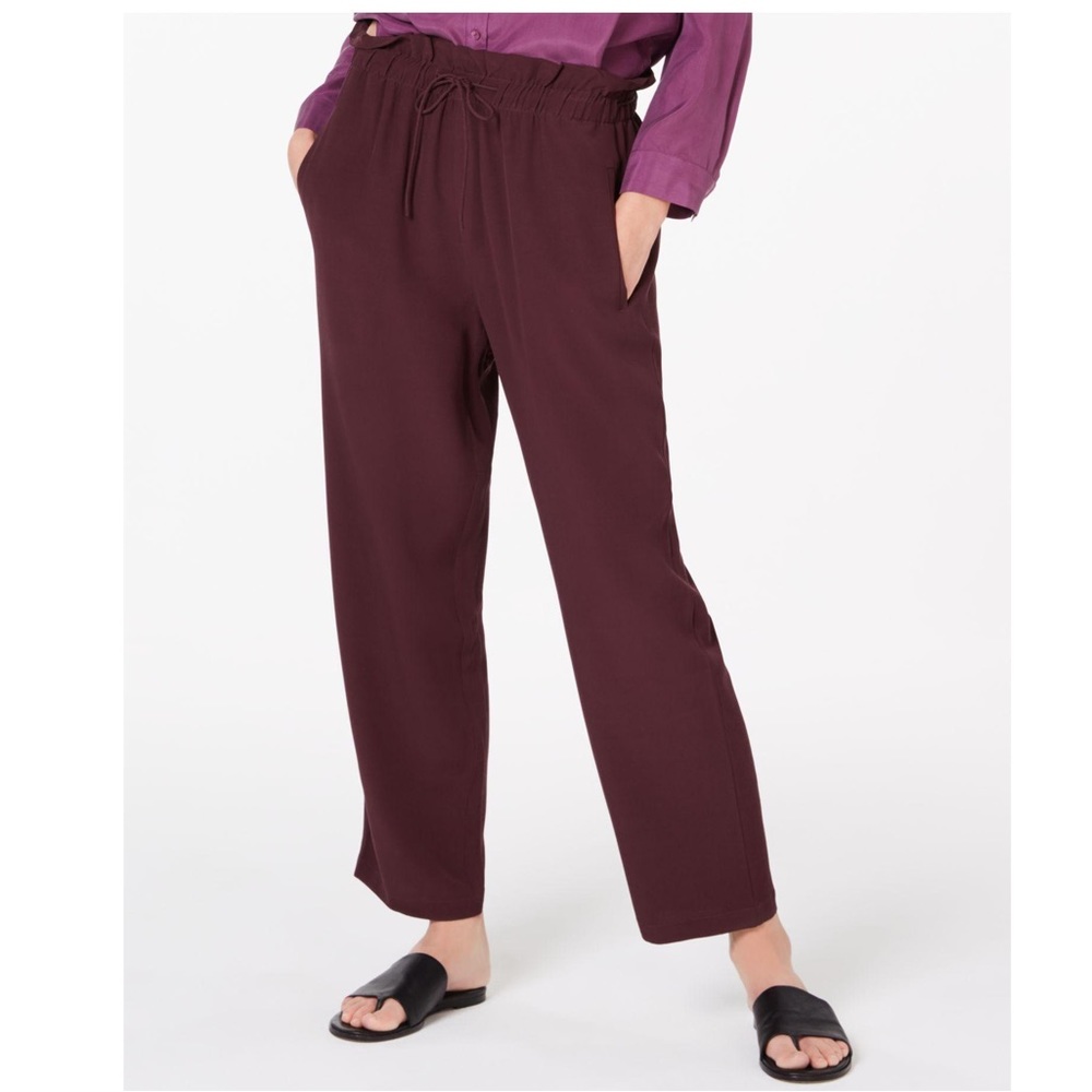 Eileen Fisher Paper Bag Ankle Pants